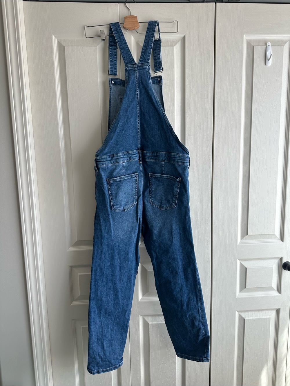 GAP Maternity Classic Blue Denim Overalls - Picture 2 of 8